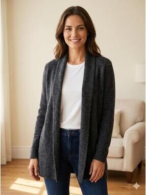 InCashmere - 100% Cashmere Open Cardigan Sweater - Size M